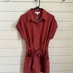 New w/o tags Button-Up Romper